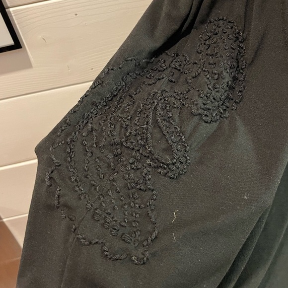 ❣️🖤 CRAZY LINE – Black Embroidered Skirt Size 14 - Picture 5 of 9